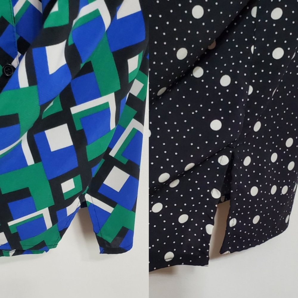 Catherines 2x 22/24w Bundle 2 Button Front Blouse… - image 7